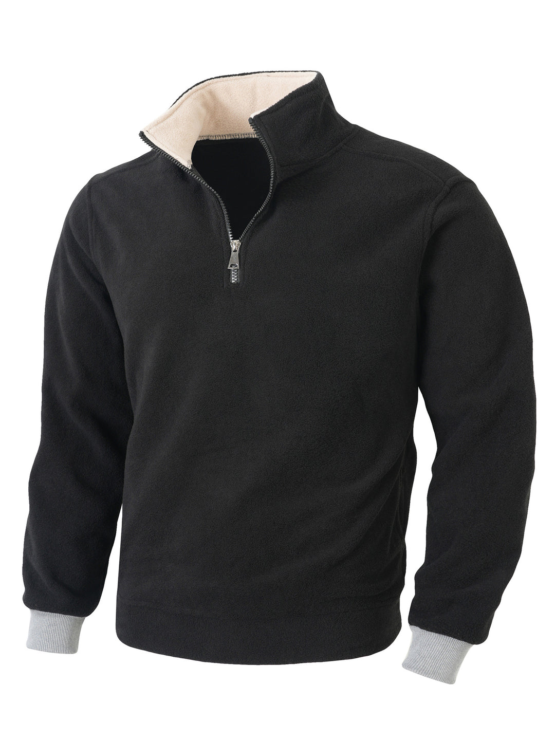 Men's fleece jacket with half-length zipper Lisslune