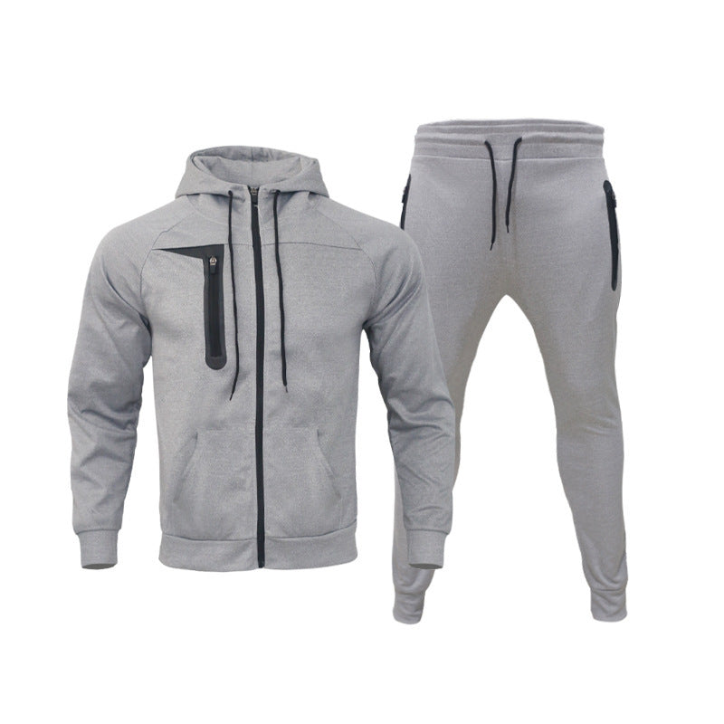 Men's sporty leisure set with highly elastic jacket and comfortable jogger pants Lisslune