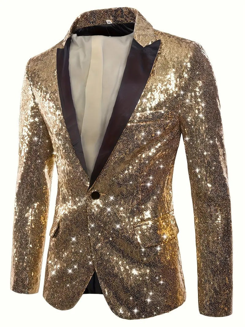 Men's elegant sequin jacket in modern design Lisslune