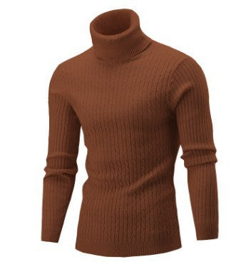 Men's High-Quality Turtleneck Sweater with Fine Texture Lisslune