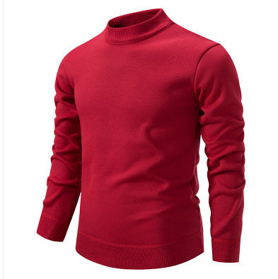 Men's High-Quality Knitted Sweater with Modern Stand-Up Collar Lisslune