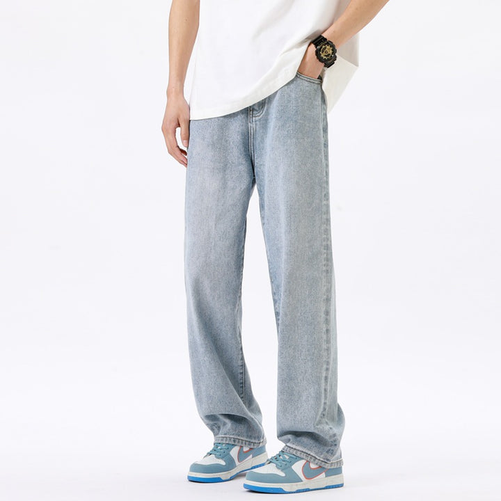 Men's wide jeans with a casual cut Lisslune