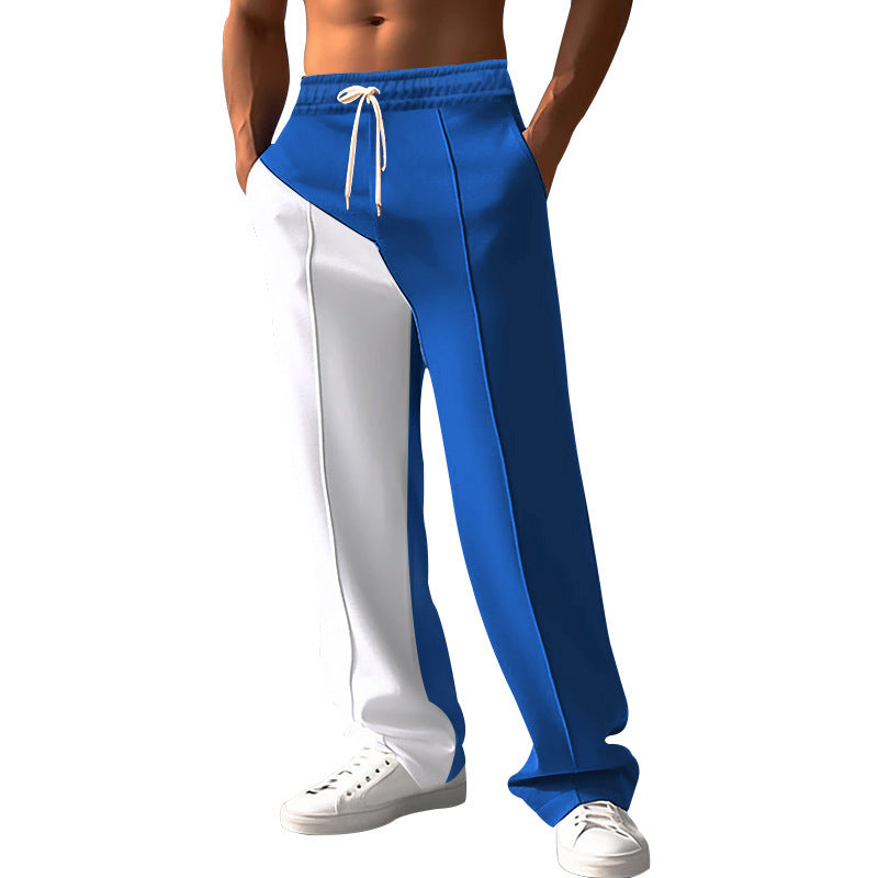 Men's sporty training pants with two contrasting color stripes Lisslune
