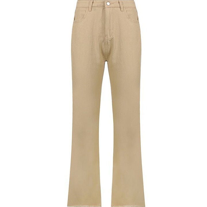 Damen weite High-Waist Jeans im lässigen Schnitt mit eleganter Taillierung Lisslune