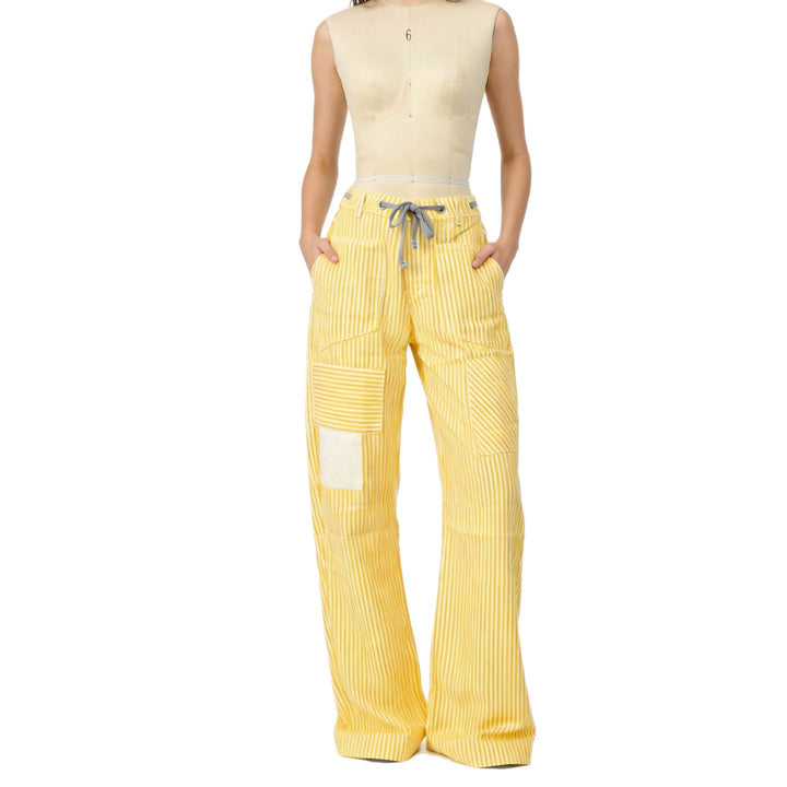 Damen weite Cargo-Hose mit praktischen Taschen und einzigartigem Design Lisslune