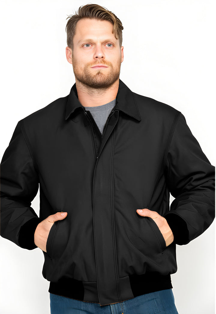 Men's stylish and warming jacket with double zipper Lisslune