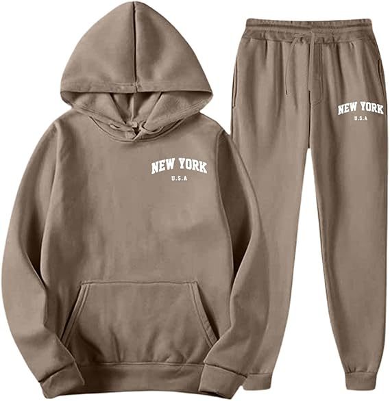 Women's Hooded Sweat Suit with high-quality material and modern lettering Lisslune
