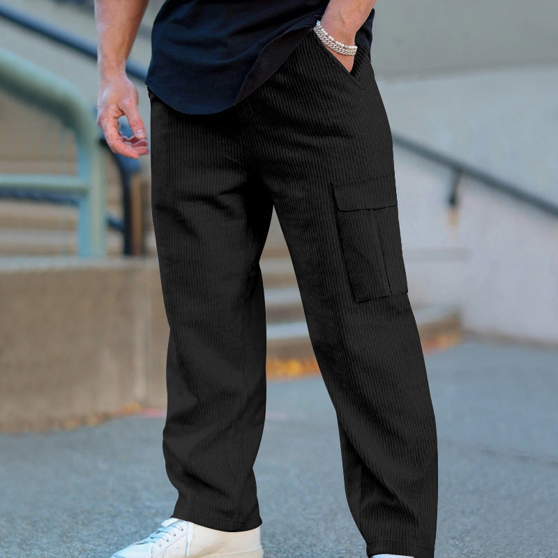 Men's cargo joggers with practical side pockets and elastic waistband Lisslune