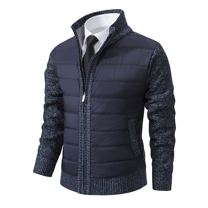 Men's sporty hybrid jacket with moisture-regulating material and modern knit design Lisslune