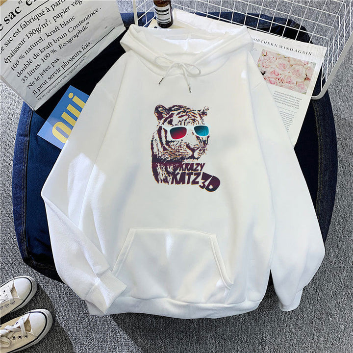 Women's hoodie with stylish tiger motif Lisslune