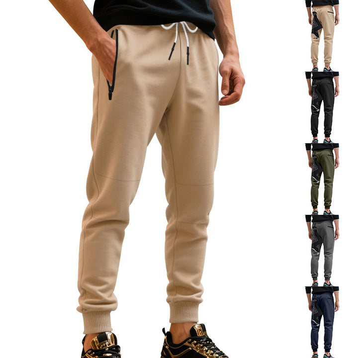 Men's Comfortable Jogging Pants made of lightweight fleece with elastic waistband and practical pockets Lisslune