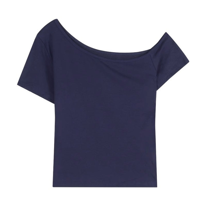Women form-fitting off-shoulder top made of soft stretch material Lisslune