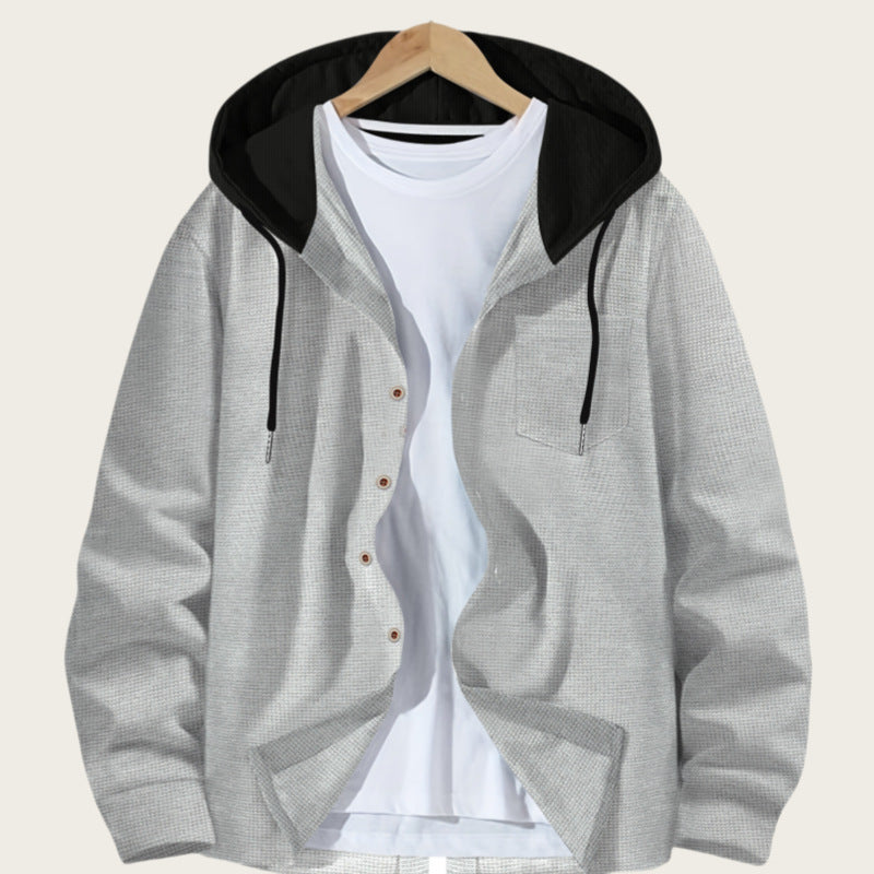 Men's lightweight jacket with integrated hood and practical pockets Lisslune