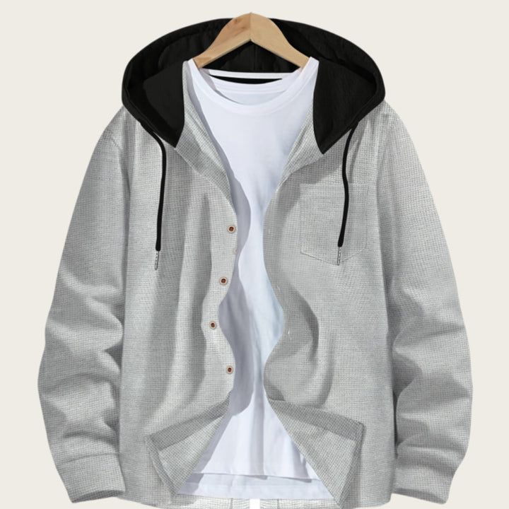 Men's lightweight jacket with integrated hood and practical pockets Lisslune