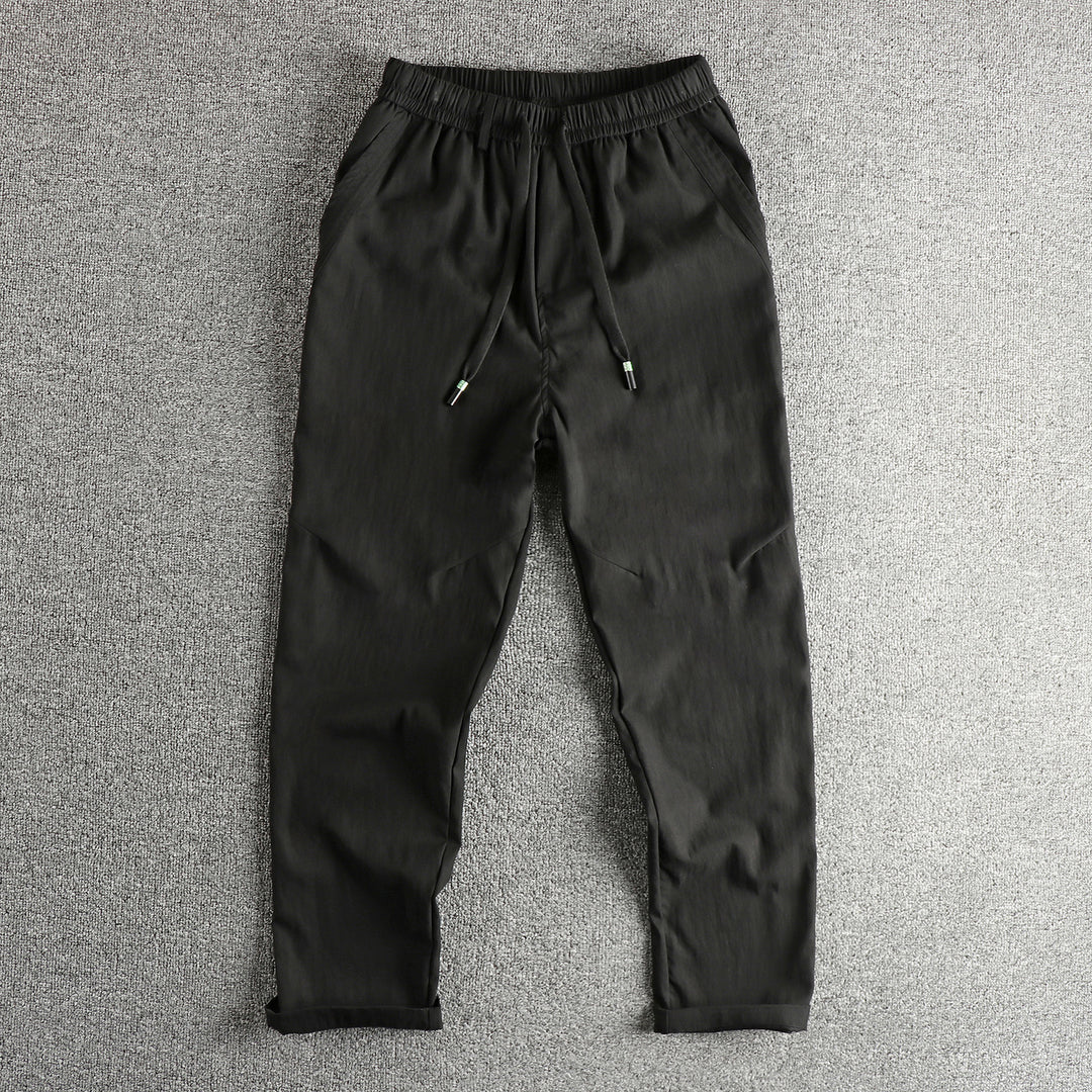 Men's sporty leisure pants with elastic waistband and practical drawstring Lisslune