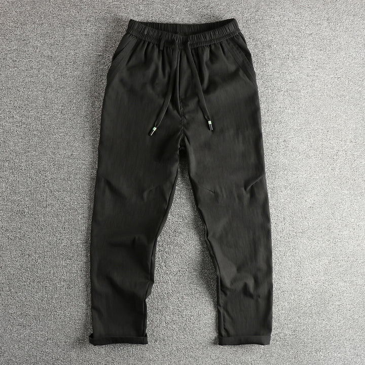 Men's sporty leisure pants with elastic waistband and practical drawstring Lisslune