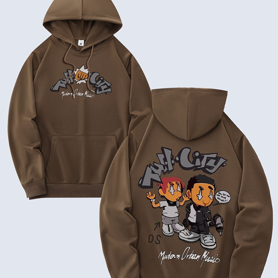 Women's hoodie with original comic design and artistic print Lisslune