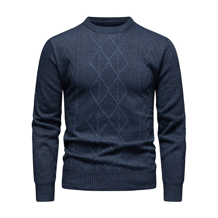 Men's Sweater with Intricate Cable Pattern Lisslune