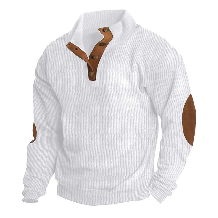 Men's structured sweater with contrast details Lisslune