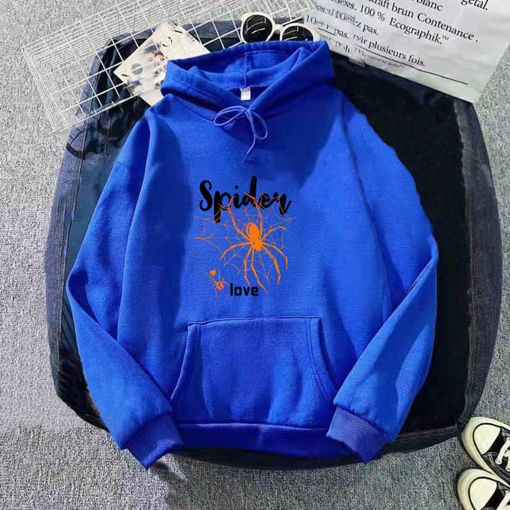 Women's hoodie with creative spider design Lisslune