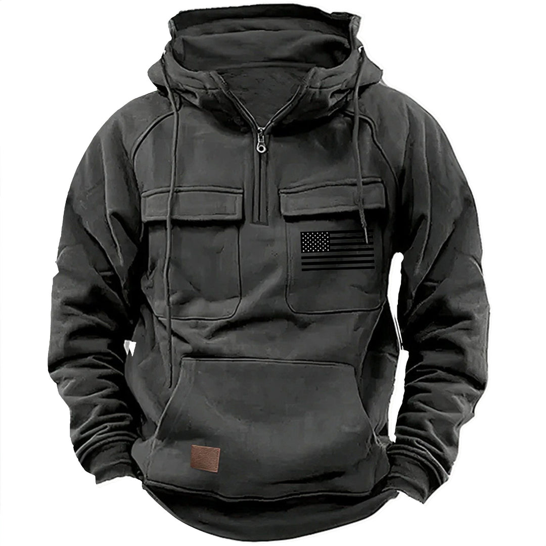 Men's practical hoodies with numerous pockets Lisslune