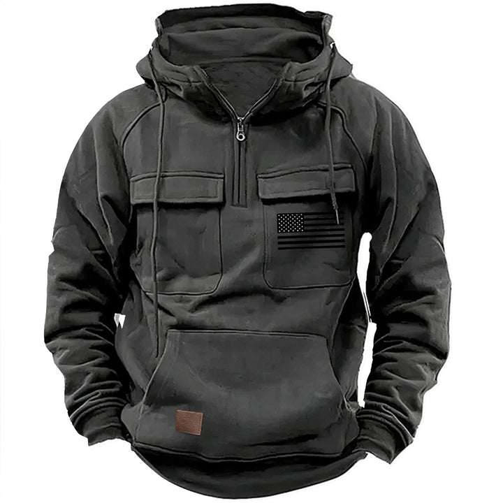 Men's practical hoodies with numerous pockets Lisslune