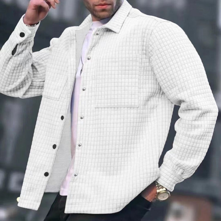 Men's quilted casual jacket with practical pockets and stylish design Lisslune