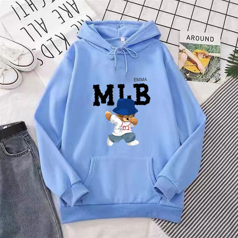 Women's hoodie with creative animal and script design Lisslune