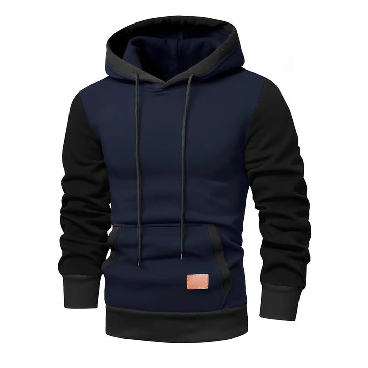 Men's stylish hoodie with practical pockets and contrasting design Lisslune