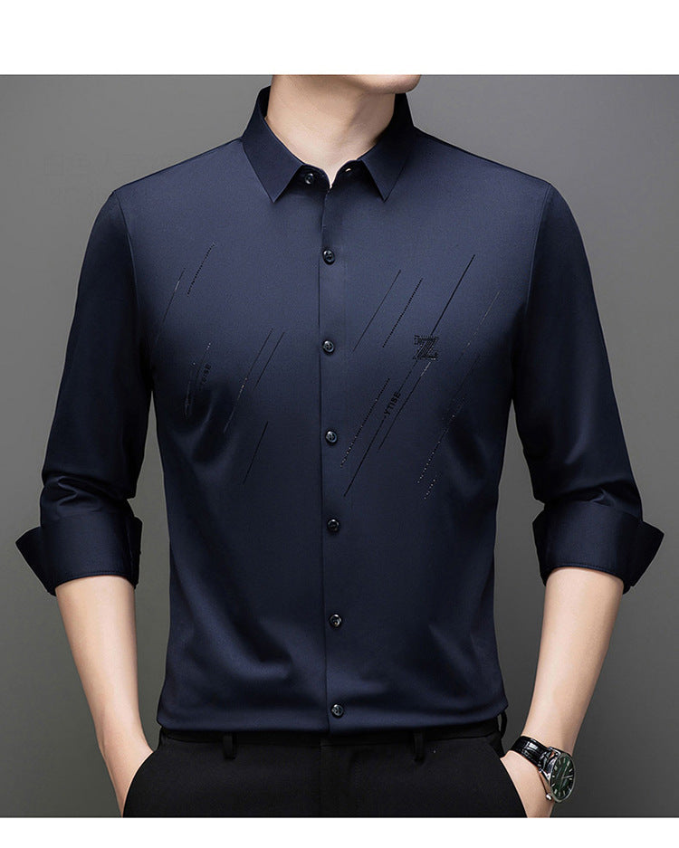 Men's Elegant Long Sleeve Shirt with Innovative Design Lisslune
