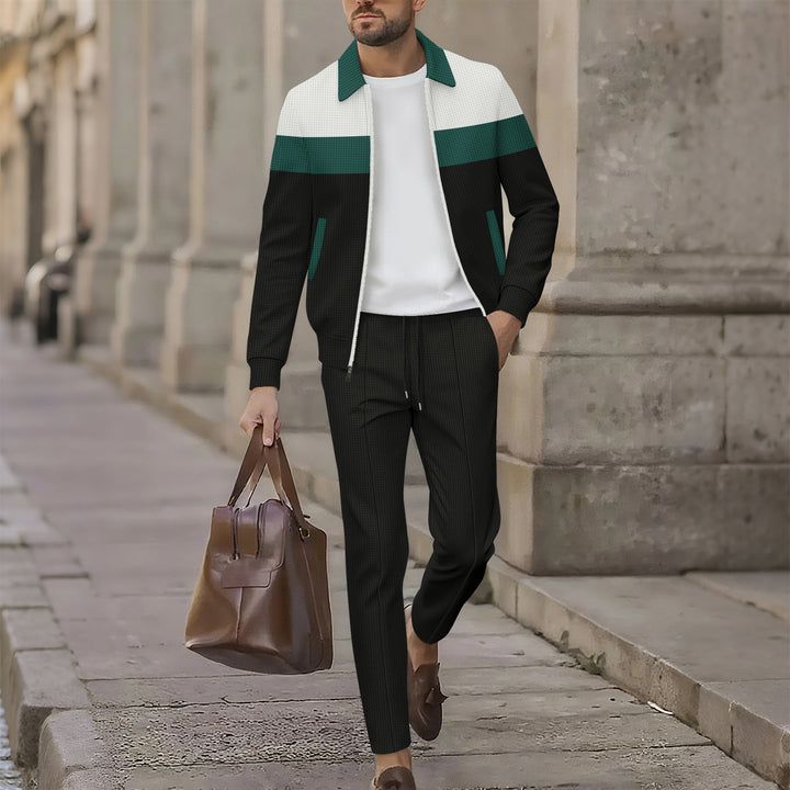 Men's sporty tracksuit set with breathable material and functional pockets Lisslune