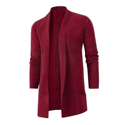 Men's cardigan with open cut and practical pockets Lisslune