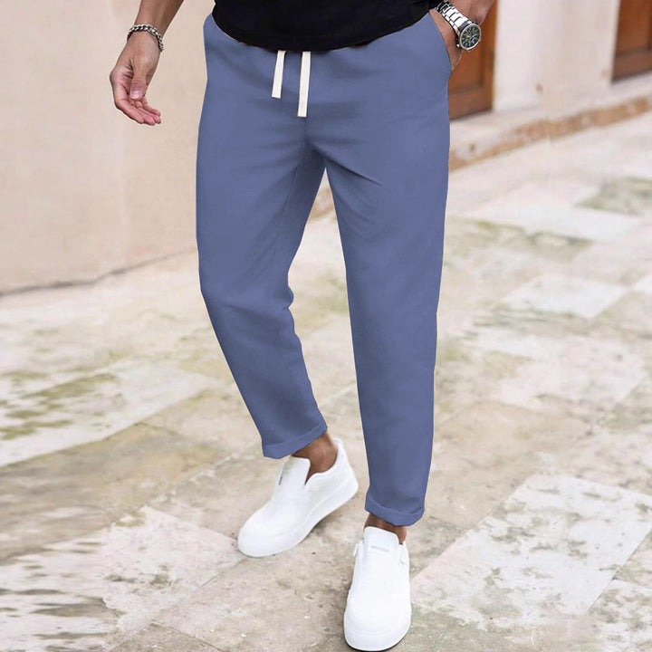 Men's casual training pants with adjustable waist Lisslune