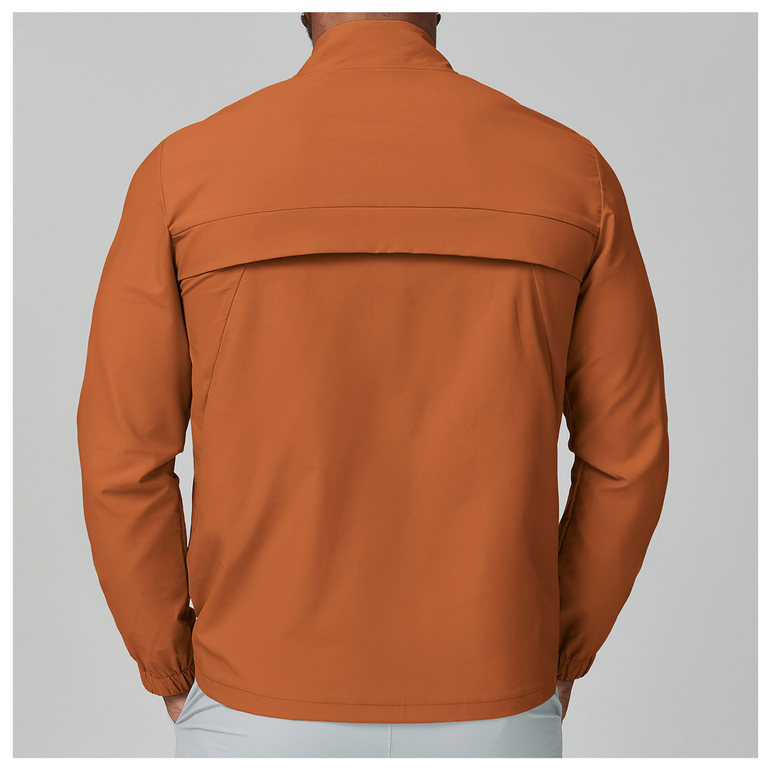 Men's Lightweight Sports Jacket with High Collar and Elastic Cuffs Lisslune