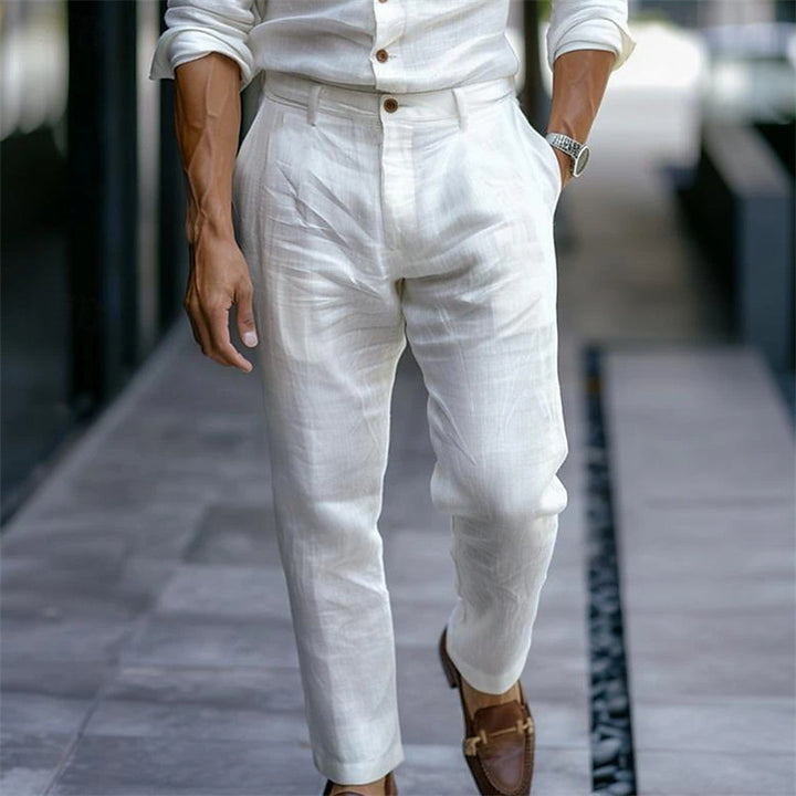 Men's elegant chino pants with a slim fit Lisslune