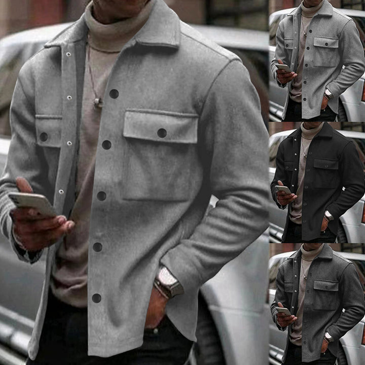 Men's casual jacket with practical pockets and modern design Lisslune