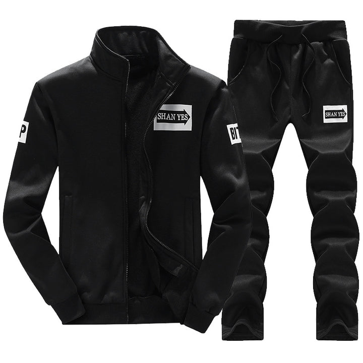 Men's Sporty Tracksuit with Elastic Waistband and Innovative Moisture Regulation Lisslune