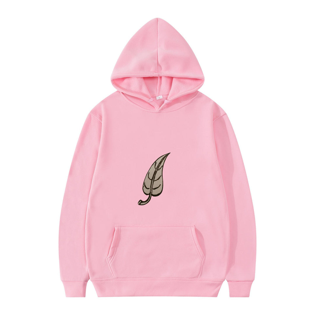Women's hoodie with original leaf print Lisslune