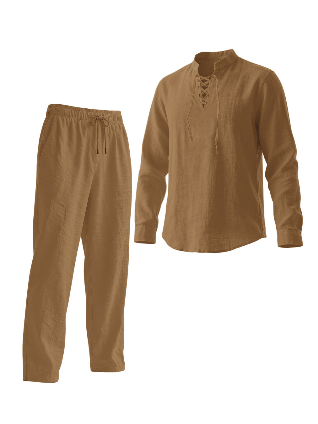 Men's Elegant Leisure Set with Breathable Top and Comfortable Pants Lisslune