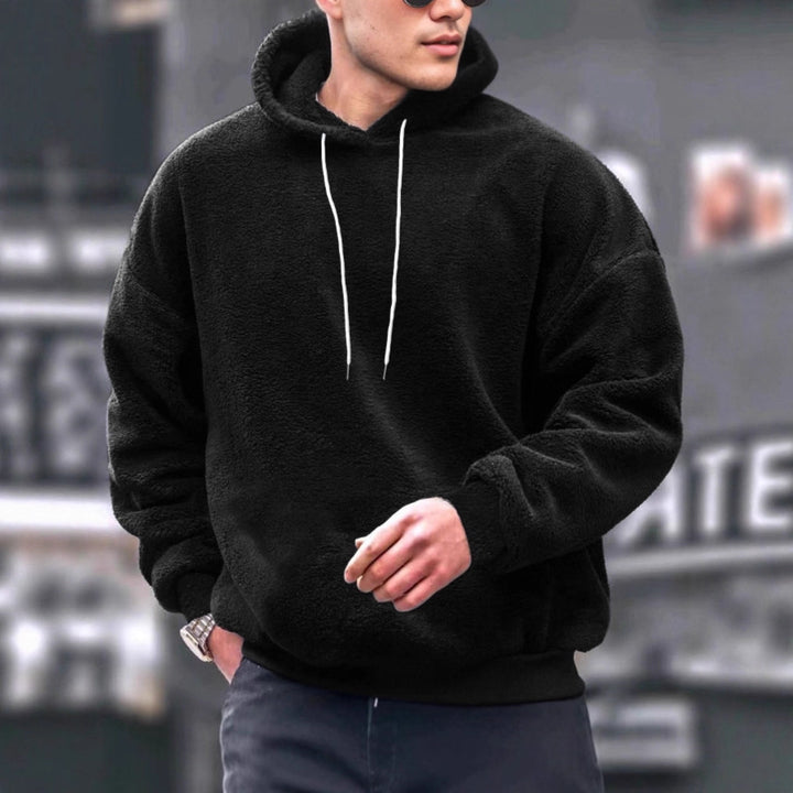 Men's cozy hooded sweatshirt made of soft fleece Lisslune