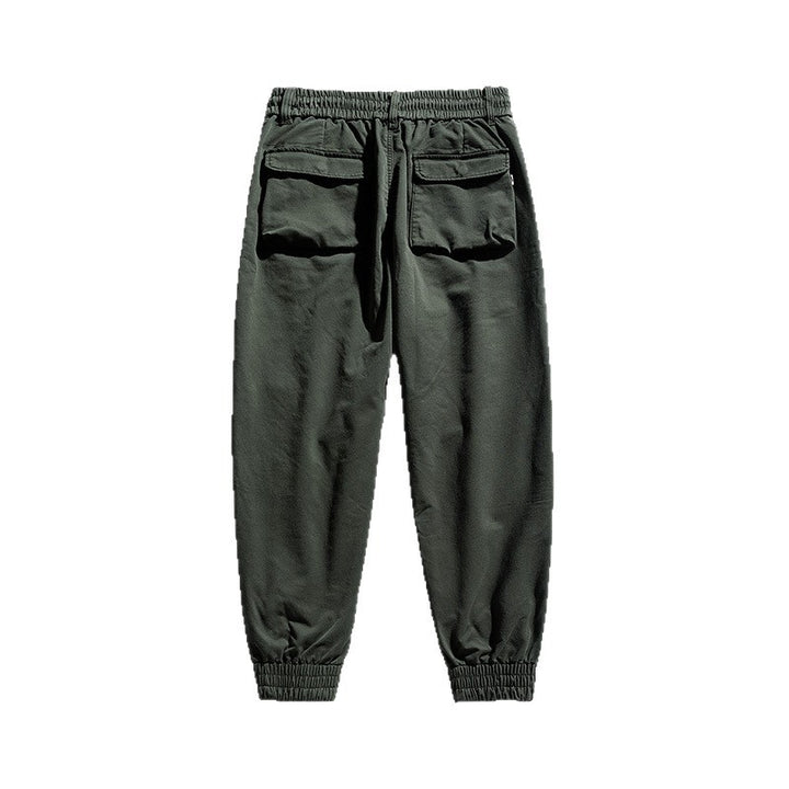 Men's Cargo Pants with Elastic Waistband and Practical Side Pockets Lisslune