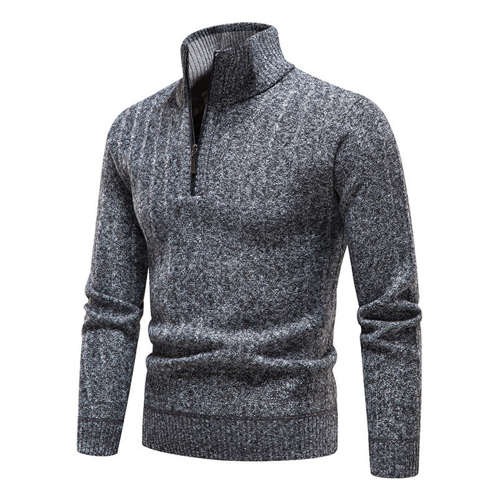 Men's trendy turtleneck sweater with zipper Lisslune