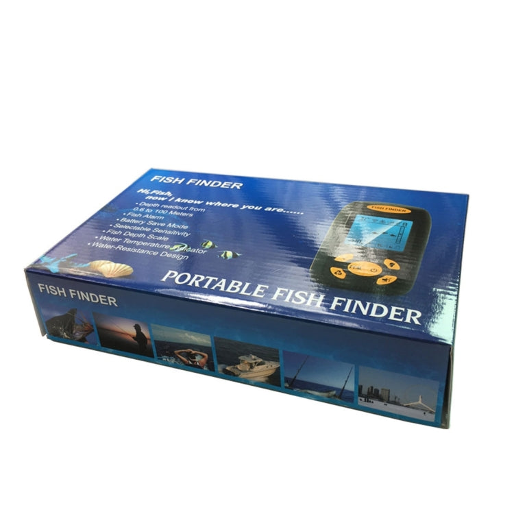 Lisslune | Portable Ultrasonic Fish Finder, Water Depth & Temperature Fish Finder with Wired Sonar Sensor and LCD Display
