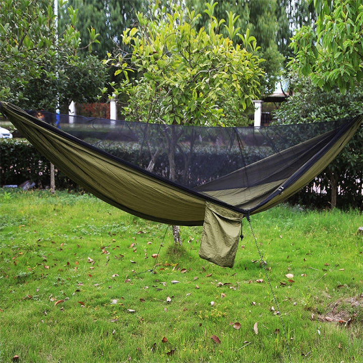Lisslune | Portable Outdoor Hammock with Mosquito Nets (Army Green)