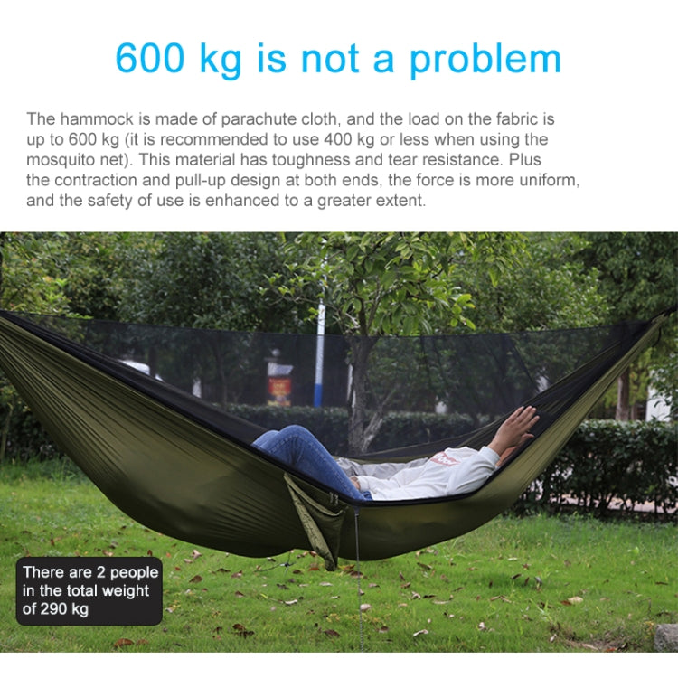 Lisslune | Portable Outdoor Hammock with Mosquito Nets (Army Green)