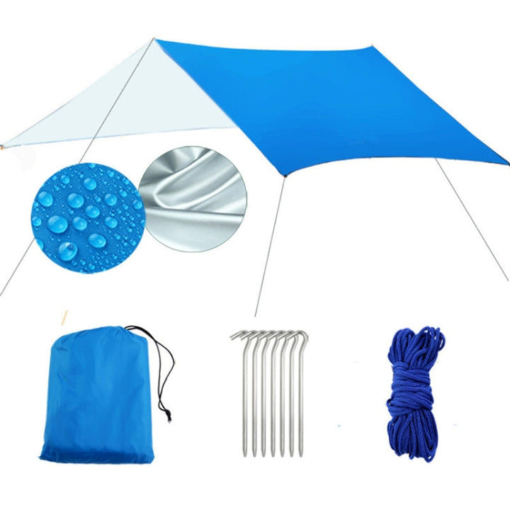 Lisslune | Multifunctional Outdoor Waterproof Sunscreen Beach Canopy Tent Sun Protection Pergola (Blue)