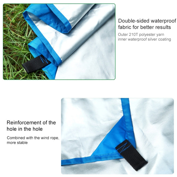 Lisslune | Multifunctional Outdoor Waterproof Sunscreen Beach Canopy Tent Sun Protection Pergola (Blue)
