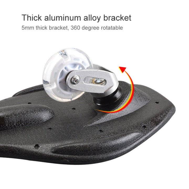 Lisslune | Fashion Vulkan Pattern Two-Wheel Skateboard Blazing Flash Wheel Vitality Board (Blue)