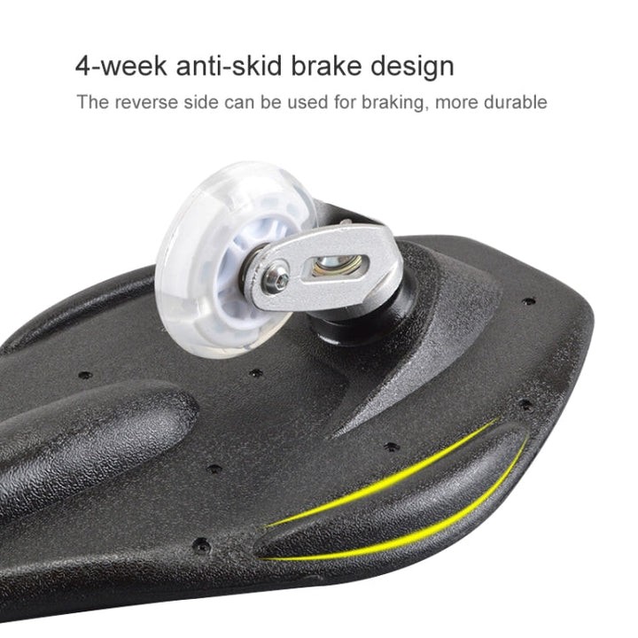 Lisslune | Fashion Vulkan Pattern Two-Wheel Skateboard Blazing Flash Wheel Vitality Board (Blue)