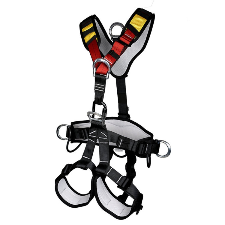 Lisslune | XINDA XDA9516 Outdoor Climbing Polyester High-Strength Rope Adjustable Descender Full-Body Safety Harness